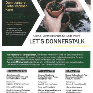 Let's DonnersTalk - Online-Veranstaltung für junge Paare